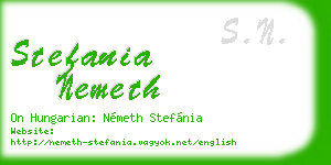 stefania nemeth business card