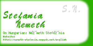 stefania nemeth business card